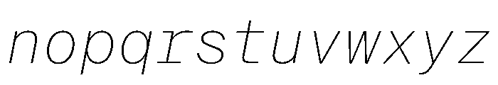 Neue Montreal Mono Variable Regular 2 Font LOWERCASE