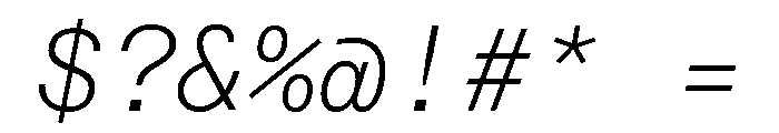 Neue Montreal Mono Variable Regular 4 Font OTHER CHARS
