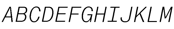 Neue Montreal Mono Variable Regular 4 Font UPPERCASE