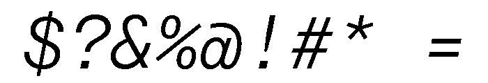 Neue Montreal Mono Variable Regular 6 Font OTHER CHARS