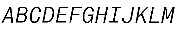 Neue Montreal Mono Variable Regular 6 Font UPPERCASE
