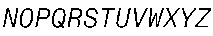 Neue Montreal Mono Variable Regular 6 Font UPPERCASE