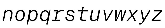 Neue Montreal Mono Variable Regular 6 Font LOWERCASE