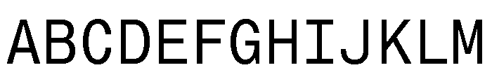 Neue Montreal Mono Variable Regular 7 Font UPPERCASE
