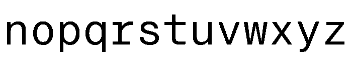 Neue Montreal Mono Variable Regular 7 Font LOWERCASE