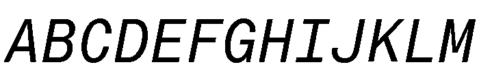Neue Montreal Mono Variable Regular 8 Font UPPERCASE