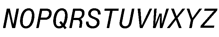 Neue Montreal Mono Variable Regular 8 Font UPPERCASE