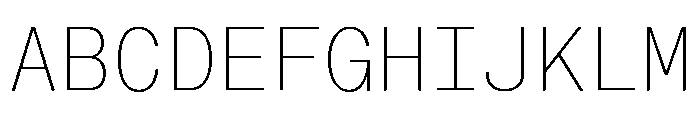 Neue Montreal Mono Variable Regular Font UPPERCASE