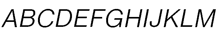 Neue Montreal Text Variable Book Italic Font UPPERCASE