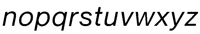 Neue Montreal Text Variable Italic Font LOWERCASE