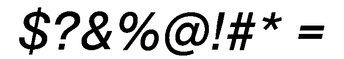 Neue Montreal Text Variable Medium Italic Font OTHER CHARS