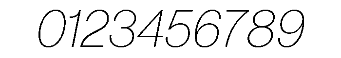 Neue Montreal Text Variable Thin Italic Font OTHER CHARS