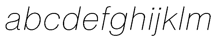 Neue Montreal Text Variable Thin Italic FONT