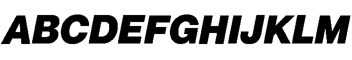 Neue Montreal Variable Black Italic Font UPPERCASE