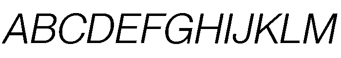 Neue Montreal Variable Book Italic Font UPPERCASE