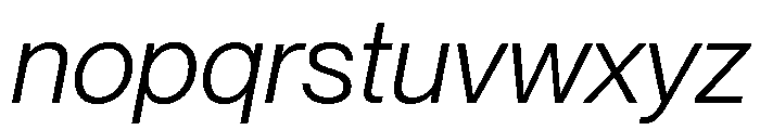 Neue Montreal Variable Book Italic Font LOWERCASE
