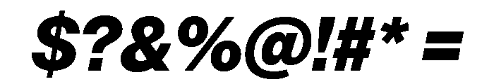 Neue Montreal Variable Extrabold Italic Font OTHER CHARS