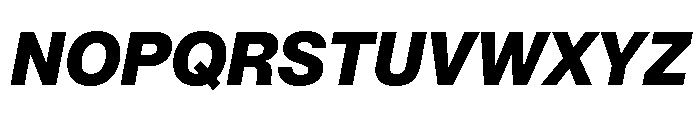 Neue Montreal Variable Extrabold Italic Font UPPERCASE