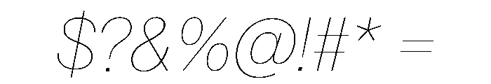 Neue Montreal Variable Hairline Italic Font OTHER CHARS