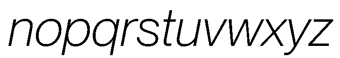 Neue Montreal Variable Light Italic Font LOWERCASE