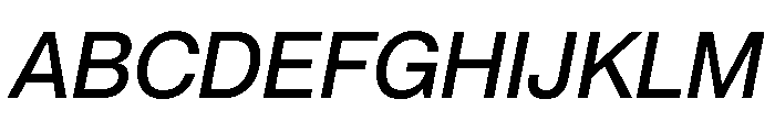 Neue Montreal Variable Medium Italic Font UPPERCASE