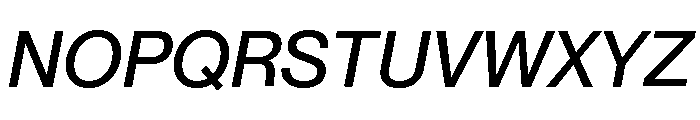 Neue Montreal Variable Medium Italic Font UPPERCASE