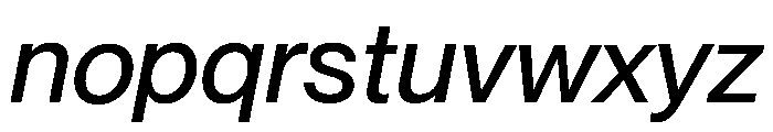 Neue Montreal Variable Medium Italic Font LOWERCASE