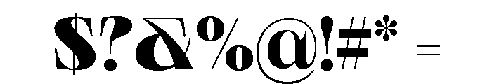 Neue World Black Font OTHER CHARS