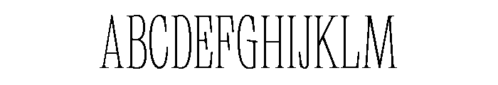 Neue World Condensed Thin Font UPPERCASE