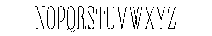 Neue World Condensed Thin Font UPPERCASE