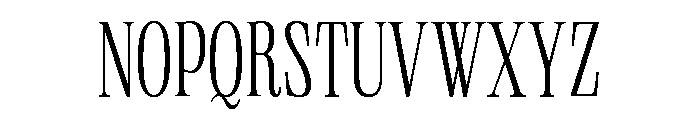 Neue World Condensed Ultralight Font UPPERCASE
