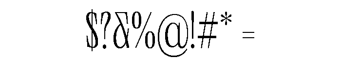 Neue World Condensed Variable Regular 2 Font OTHER CHARS