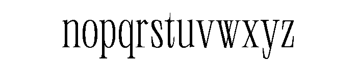 Neue World Condensed Variable Regular 2 Font LOWERCASE