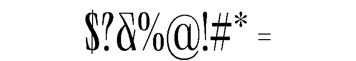 Neue World Condensed Variable Regular 3 Font OTHER CHARS
