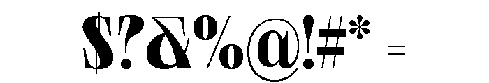 Neue World Condensed Variable Regular 7 Font OTHER CHARS
