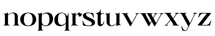 Neue World Extended Regular 2 Font LOWERCASE