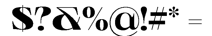 Neue World Extended Ultrabold Font OTHER CHARS