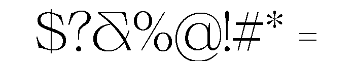 Neue World Extended Variable Regular 2 Font OTHER CHARS