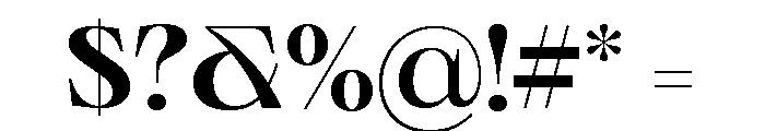 Neue World Extended Variable Regular 5 Font OTHER CHARS