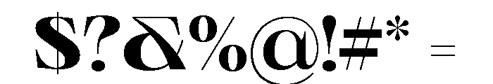 Neue World Extended Variable Regular 6 Font OTHER CHARS