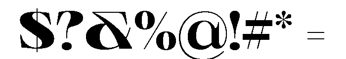 Neue World Extended Variable Regular 7 Font OTHER CHARS