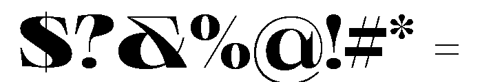 Neue World Extended Variable Regular 8 Font OTHER CHARS