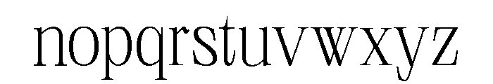 Neue World Normal Variable Regular 2 Font LOWERCASE