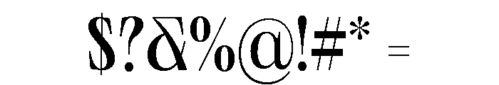 Neue World Normal Variable Regular 4 Font OTHER CHARS