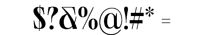 Neue World Normal Variable Regular 5 Font OTHER CHARS
