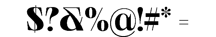 Neue World Normal Variable Regular 7 Font OTHER CHARS