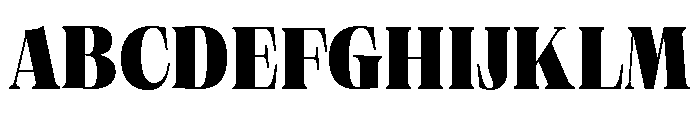 Neue World Semi Condensed Black Font UPPERCASE