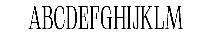 Neue World Semi Condensed Ultralight Font UPPERCASE