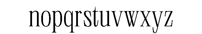 Neue World Semi Condensed Ultralight Font LOWERCASE