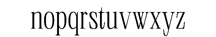 Neue World Semi Condensed Variable Regular 2 Font LOWERCASE
